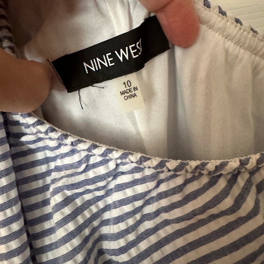 Nine West One Shoulder Ruffle Dress - Picture 5 of 6